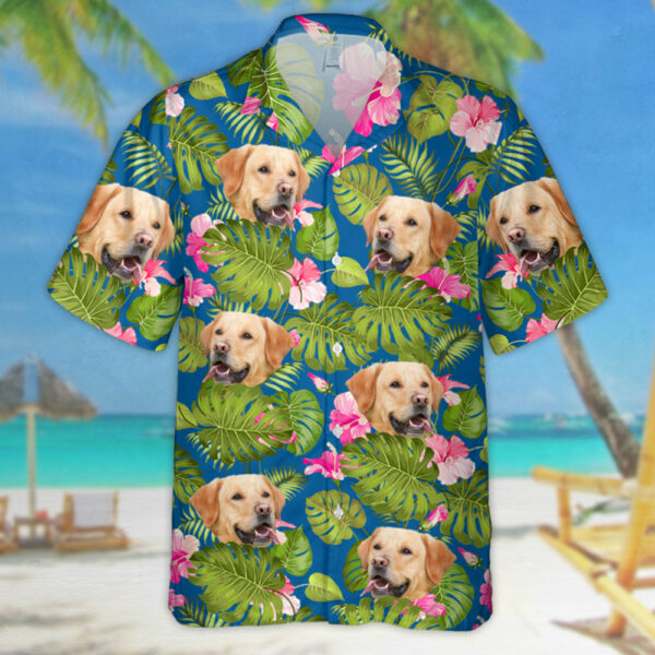 Tropical Leaf Photo Personalized Hawaiian Shirt For Dog Lover Dog Mom Dog Dad H2511 - Image 8