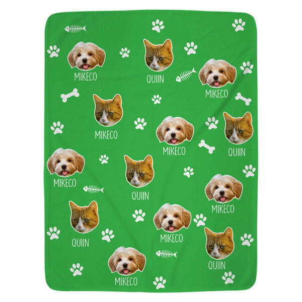 Upload Your Photo Blanket For Dog, Cat Lovers - Custom Photo Pet - Image 2