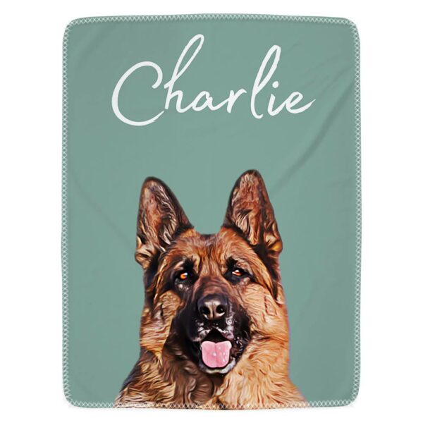 Upload Your Photo Blanket For Dog Lovers - Custom Photo Pet - Image 3