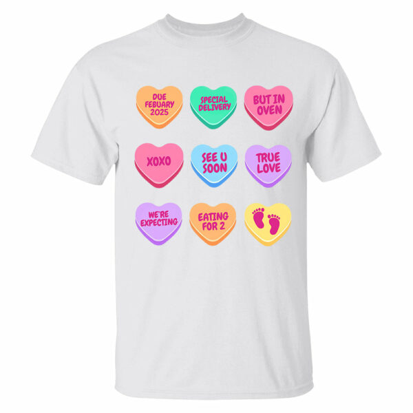 Valentine's Day Pregnancy Announcement Shirt, Valentine Baby Announcement, Valentine Baby Shower, Valentine Pregnancy Shirt, Expecting Gift - Image 9