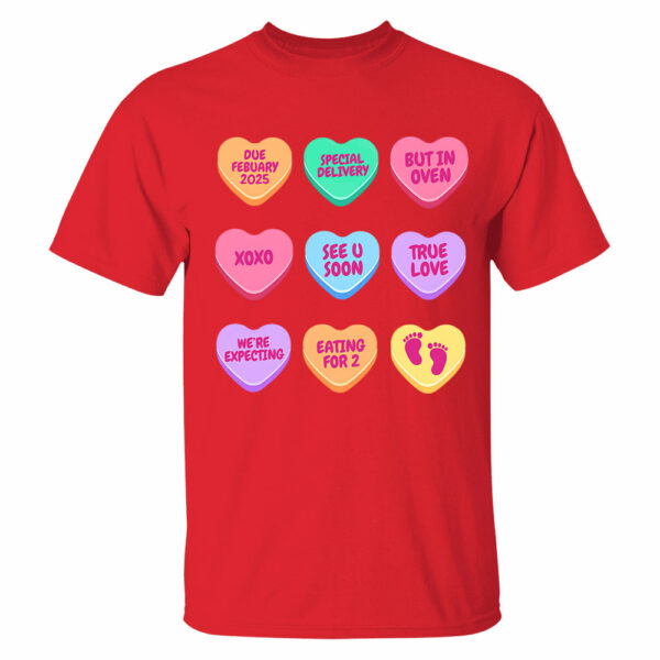 Valentine's Day Pregnancy Announcement Shirt, Valentine Baby Announcement, Valentine Baby Shower, Valentine Pregnancy Shirt, Expecting Gift - Image 7