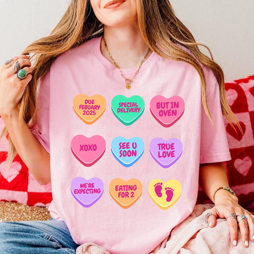 Valentine's Day Pregnancy Announcement Shirt, Valentine Baby Announcement, Valentine Baby Shower, Valentine Pregnancy Shirt, Expecting Gift