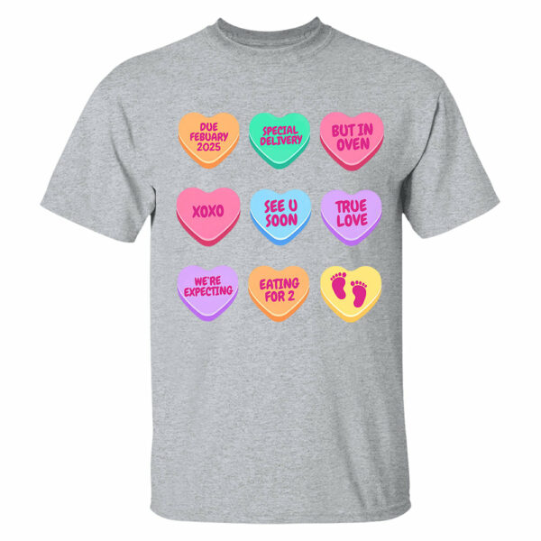 Valentine's Day Pregnancy Announcement Shirt, Valentine Baby Announcement, Valentine Baby Shower, Valentine Pregnancy Shirt, Expecting Gift - Image 12