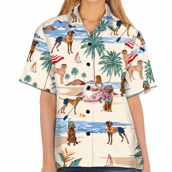 Vizsla Summer Beach Hawaiian Shirt - Image 5