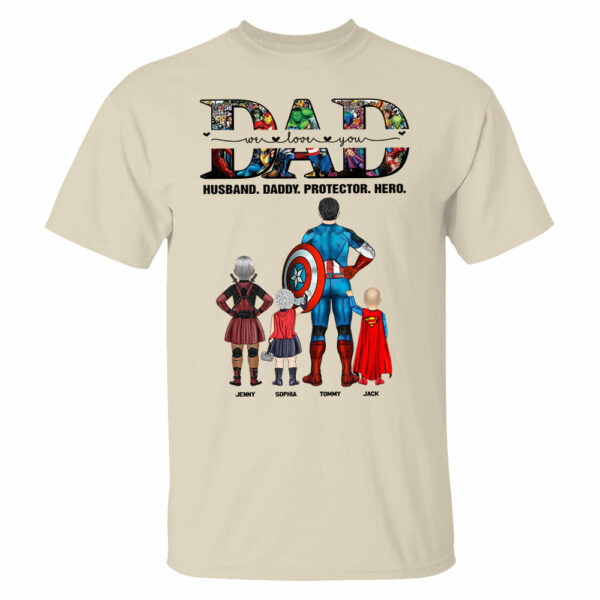 We Love You Dad, Personalized Shirt, Gift For Father's Day T1807 - Image 3
