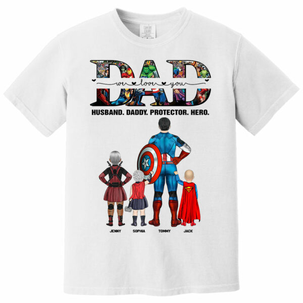 We Love You Dad, Personalized Shirt, Gift For Father's Day T1807 - Image 8