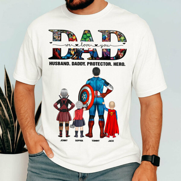 We Love You Dad, Personalized Shirt, Gift For Father's Day T1807