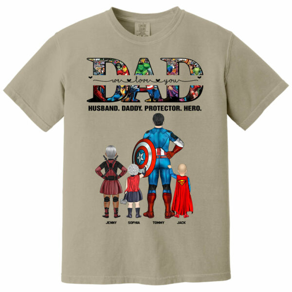 We Love You Dad, Personalized Shirt, Gift For Father's Day T1807 - Image 14
