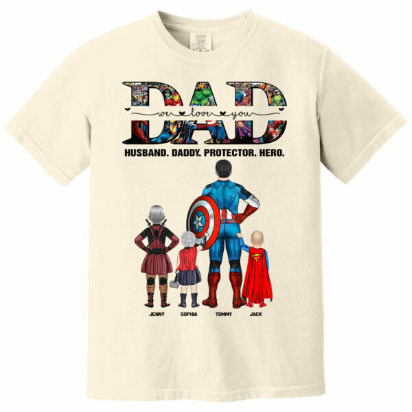 We Love You Dad, Personalized Shirt, Gift For Father's Day T1807 - Image 9