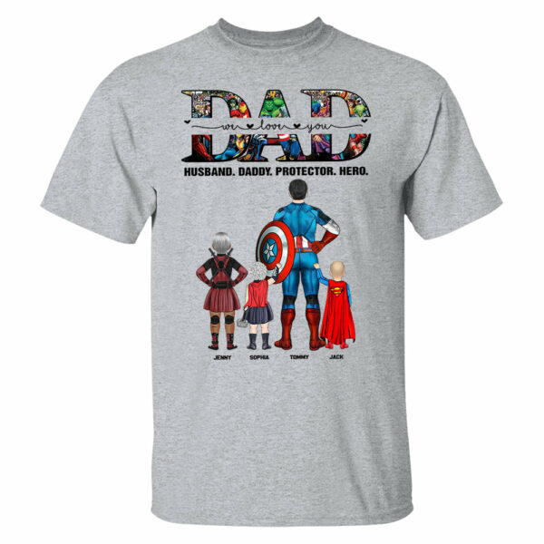 We Love You Dad, Personalized Shirt, Gift For Father's Day T1807 - Image 6