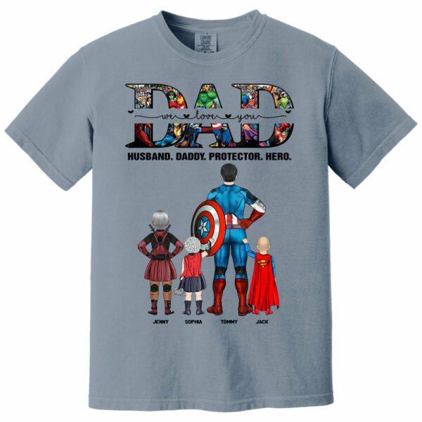 We Love You Dad, Personalized Shirt, Gift For Father's Day T1807 - Image 15