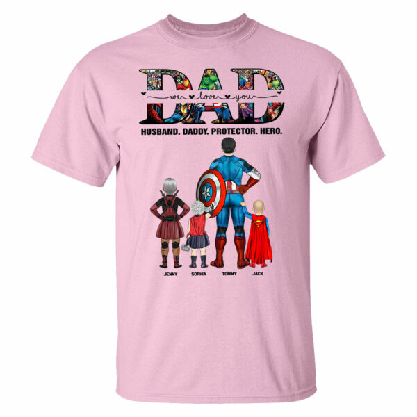 We Love You Dad, Personalized Shirt, Gift For Father's Day T1807 - Image 4