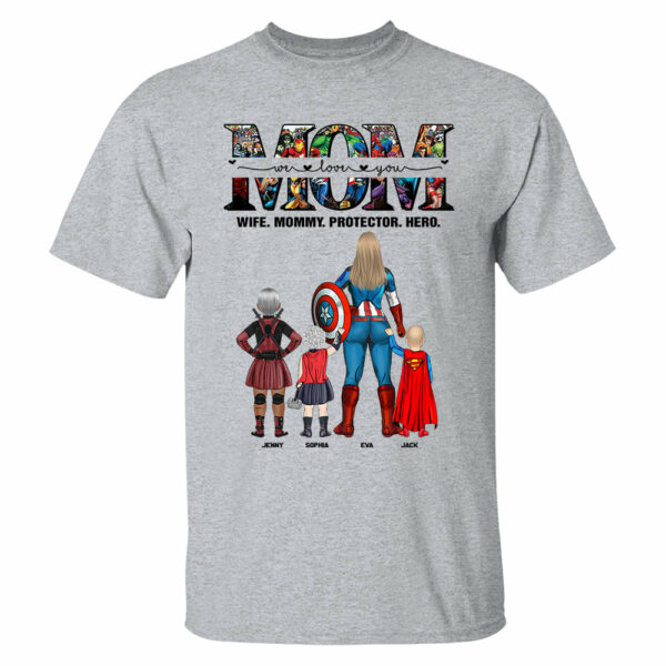 We Love You Mom, Personalized Shirt, Gift For Mother's Day T1807 - Image 5