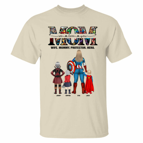 We Love You Mom, Personalized Shirt, Gift For Mother's Day T1807 - Image 4
