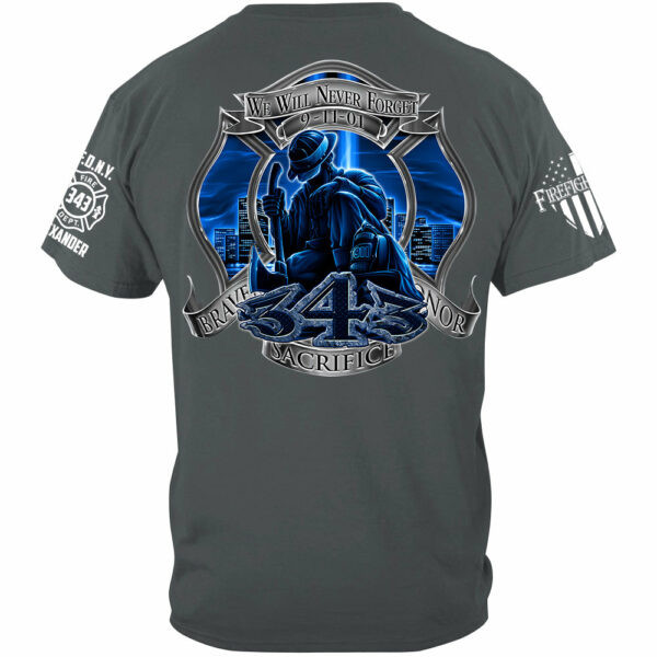 We Will Never Forget 9-11 Custom Shirt For Firefighter H2511 - Image 2