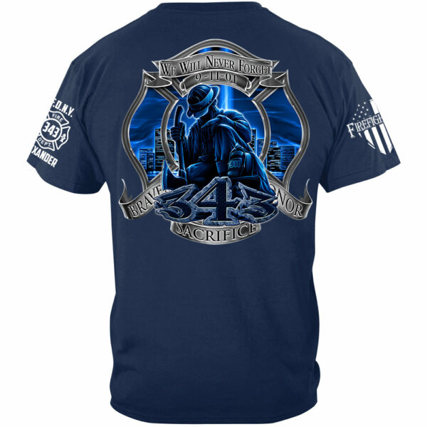 We Will Never Forget 9-11 Custom Shirt For Firefighter H2511 - Image 3