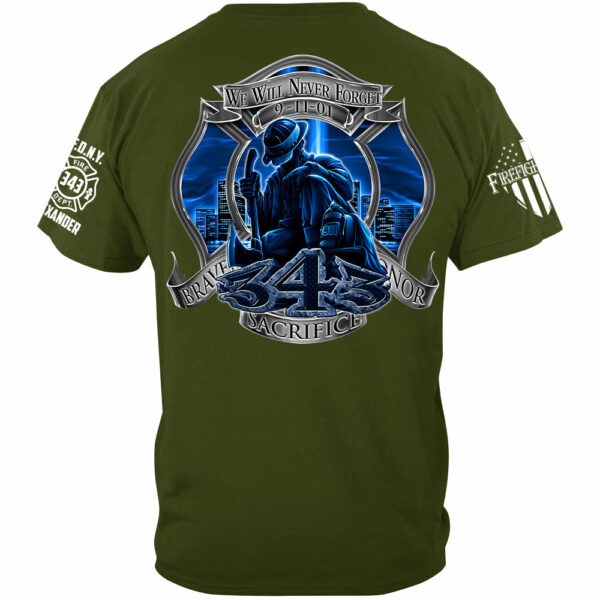 We Will Never Forget 9-11 Custom Shirt For Firefighter H2511 - Image 5