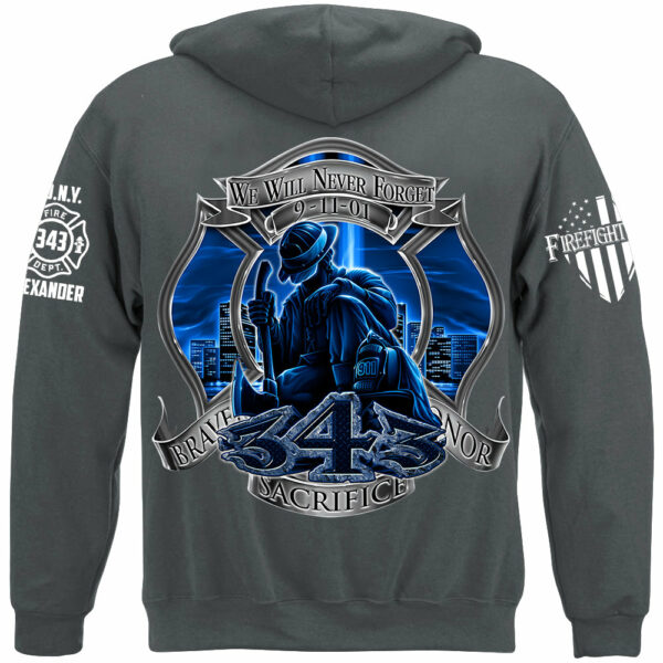 We Will Never Forget 9-11 Custom Shirt For Firefighter H2511 - Image 7
