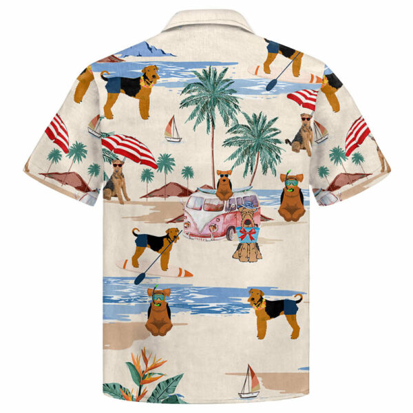 Welsh Terrier Summer Beach Hawaiian Shirt - Image 2