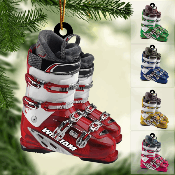 Winter Skiing Boots Christmas Ornament Gift For Skiing Lovers H2511