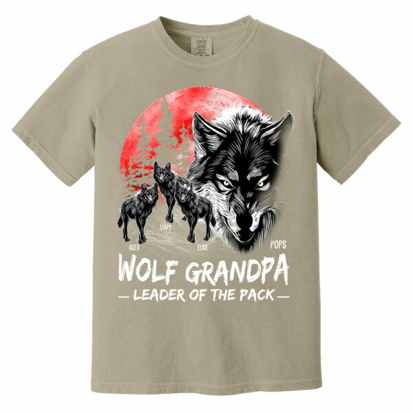 Wolf Grandpa Leader Of The Pack Personalized Shirt - Perfect Father's Day Gift for Dad - Image 10