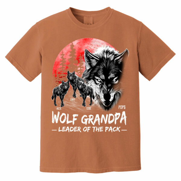 Wolf Grandpa Leader Of The Pack Personalized Shirt - Perfect Father's Day Gift for Dad - Image 12