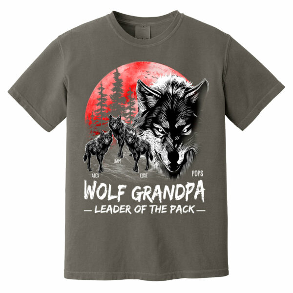 Wolf Grandpa Leader Of The Pack Personalized Shirt - Perfect Father's Day Gift for Dad - Image 13