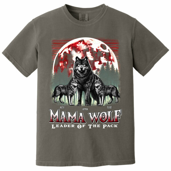 Wolf Mama Leader Of The Pack - Personalized Shirt For Mom - Image 9