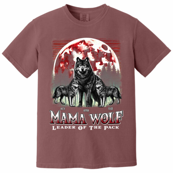 Wolf Mama Leader Of The Pack - Personalized Shirt For Mom - Image 13