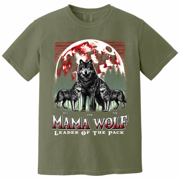 Wolf Mama Leader Of The Pack - Personalized Shirt For Mom - Image 11