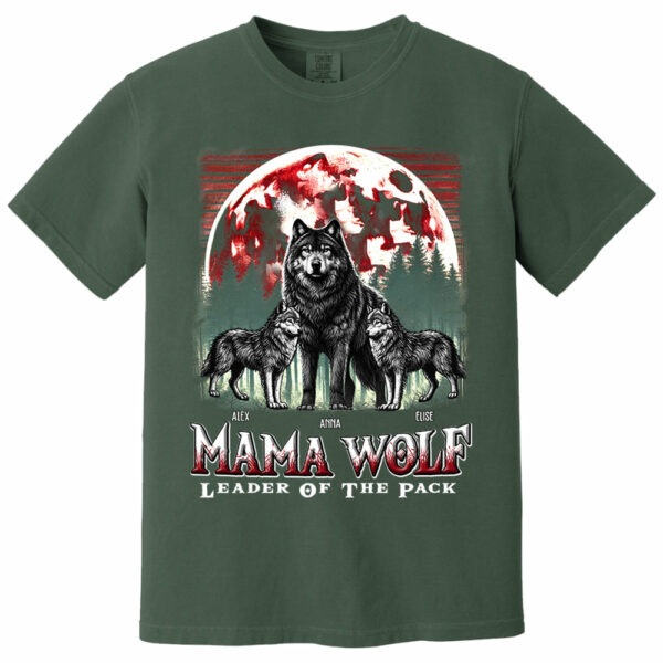 Wolf Mama Leader Of The Pack - Personalized Shirt For Mom - Image 10