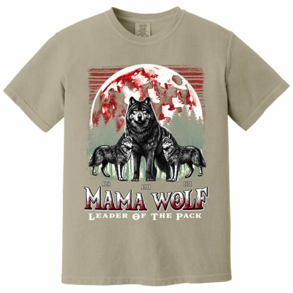 Wolf Mama Leader Of The Pack - Personalized Shirt For Mom - Image 12