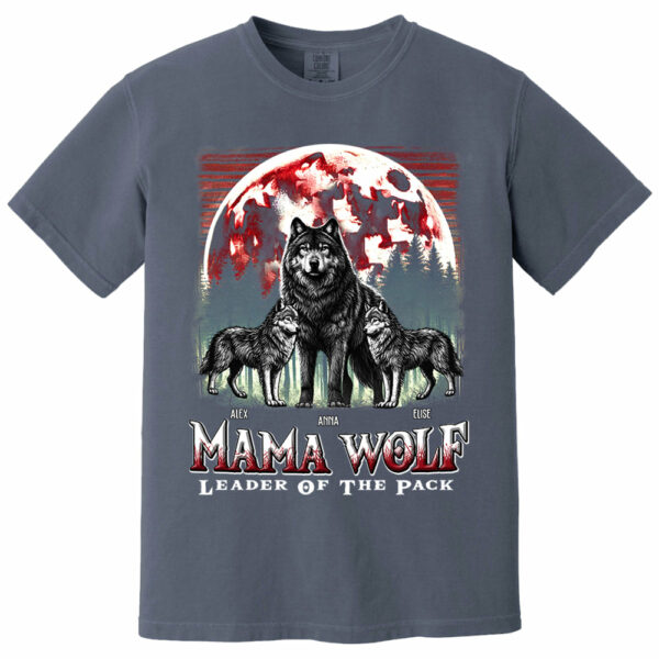 Wolf Mama Leader Of The Pack - Personalized Shirt For Mom - Image 8