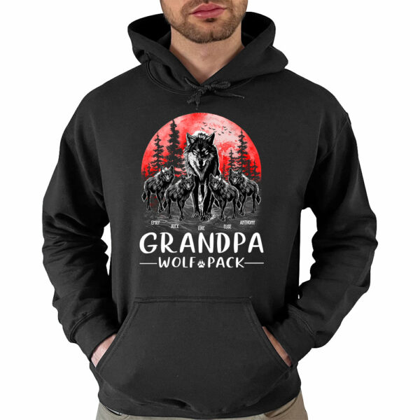 Wolf Pack Shirts, Wolf Family Matching Personalized Shirts, Mama Wolf, Papa Wolf, Family Wolf Pack - Image 4