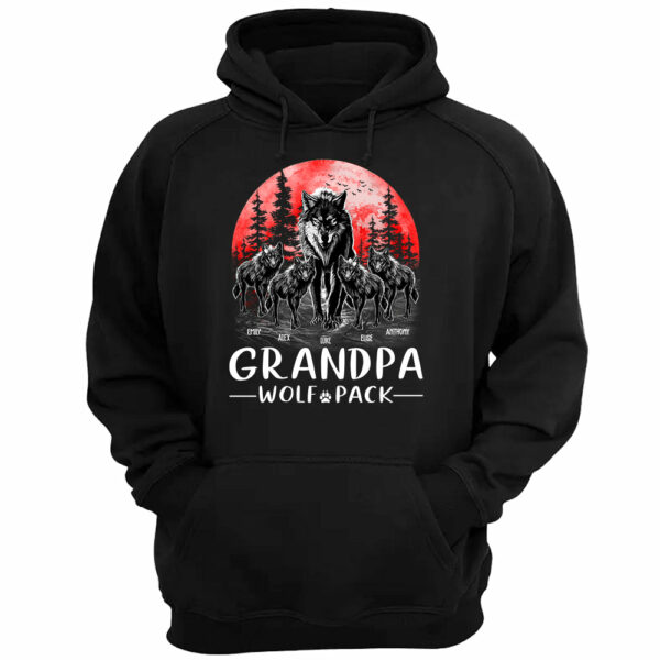 Wolf Pack Shirts, Wolf Family Matching Personalized Shirts, Mama Wolf, Papa Wolf, Family Wolf Pack - Image 3