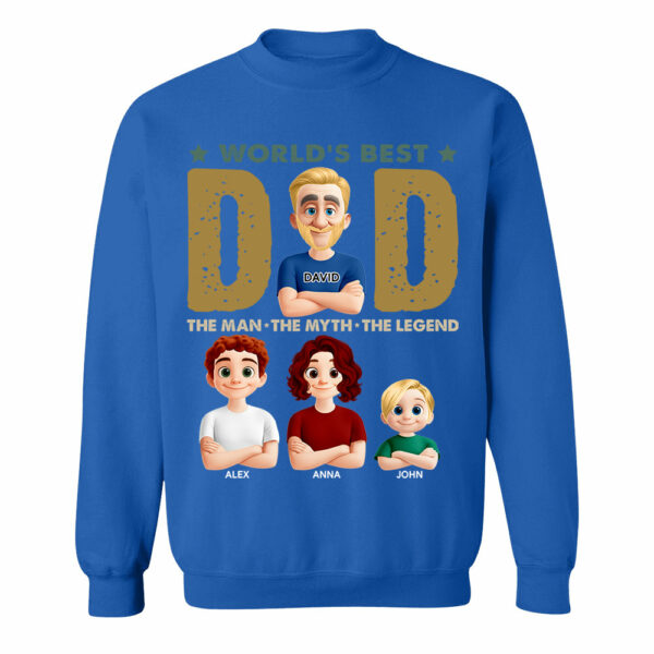 World's Best Dad, Personalized Shirt, Gift For Dad T1807 - Image 13