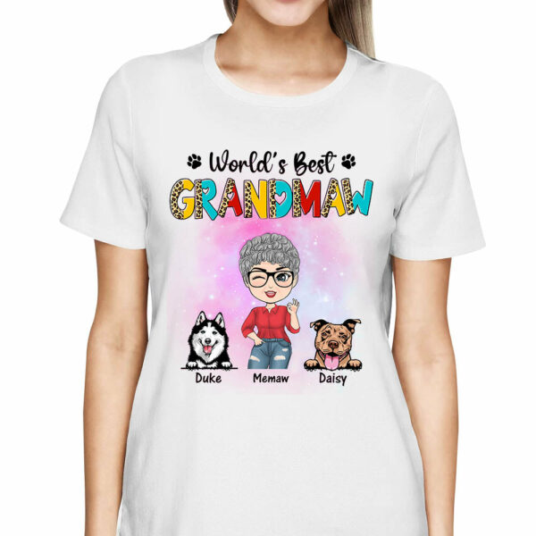 World's Best Grandmaw Personalized Shirt For Dog Grandma H2511 - Image 3