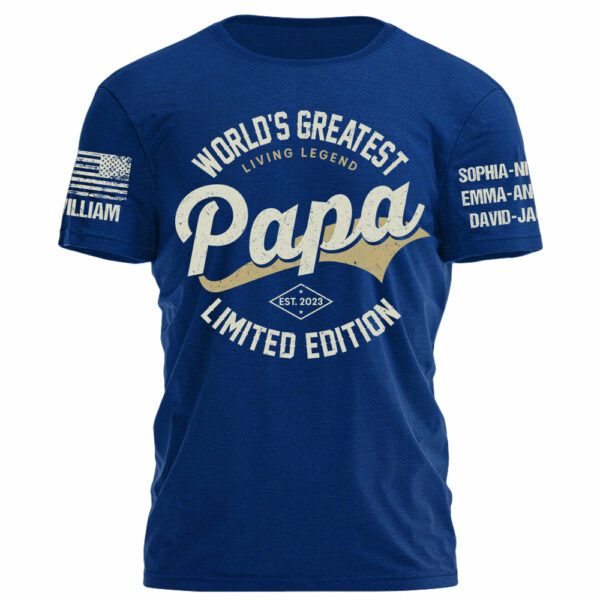 World's Greatest Living Legend Papa Limited Edition Personalized Shirt For Dad Grandpa H2511 - Image 7