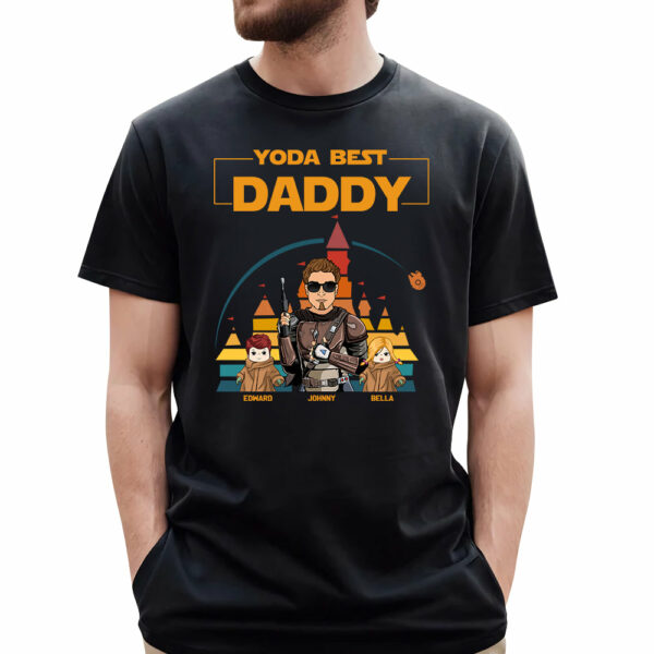 Yoda Best Dad - Custom Shirt Gift For Dad Papa - Image 2