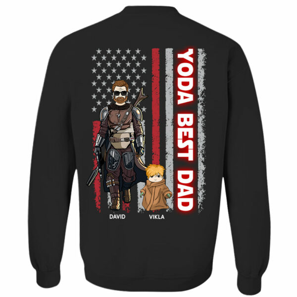 Yoda Best Dad - Personalized Shirt Custom Nickname With Kids Gift For Dad Mom - Image 4