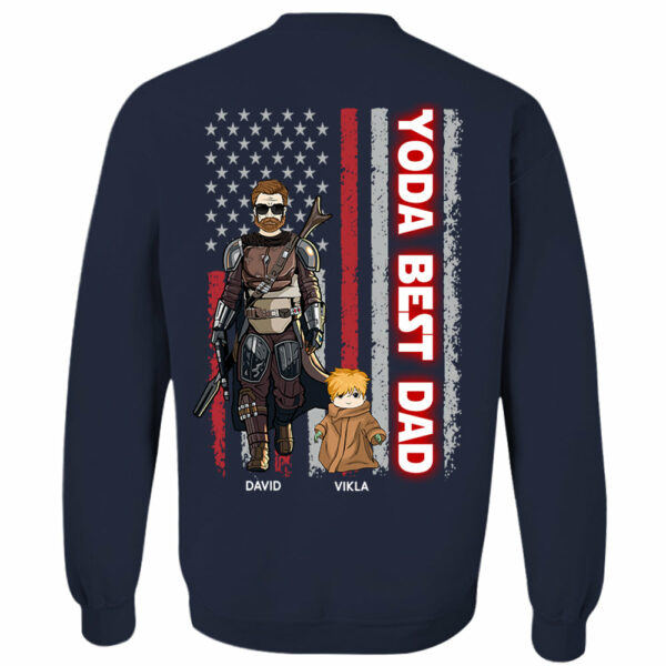 Yoda Best Dad - Personalized Shirt Custom Nickname With Kids Gift For Dad Mom - Image 6