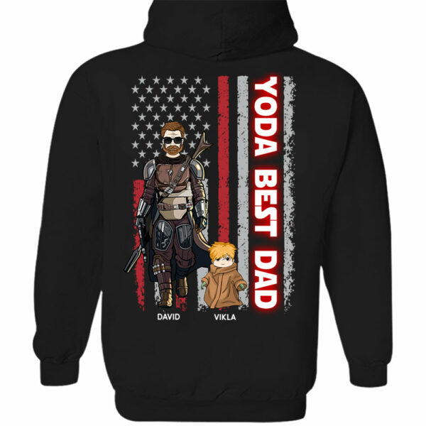 Yoda Best Dad - Personalized Shirt Custom Nickname With Kids Gift For Dad Mom - Image 7