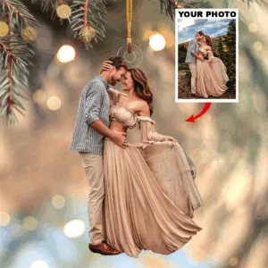 You And Me Couple Ornament - Personalized Photo Mica Ornament - Christmas Gift For Couple, Wife, Husband, Boyfriend, Girlfriend
