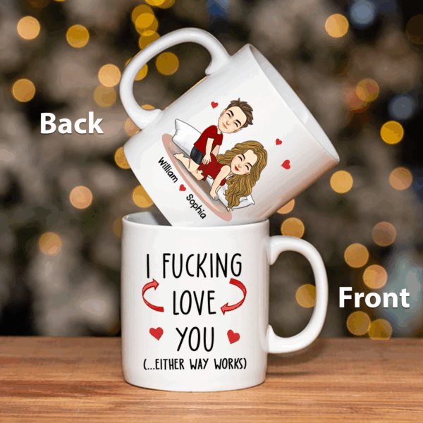 You Are My Favorite Thing To Do - Couple Personalized Custom Mug - Christmas Gift For Husband Wife, Anniversary - Image 4