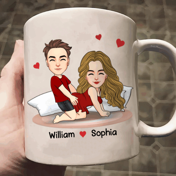 You Are My Favorite Thing To Do - Couple Personalized Custom Mug - Christmas Gift For Husband Wife, Anniversary - Image 2
