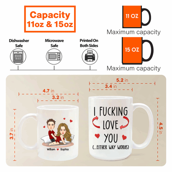 You Are My Favorite Thing To Do - Couple Personalized Custom Mug - Christmas Gift For Husband Wife, Anniversary - Image 6