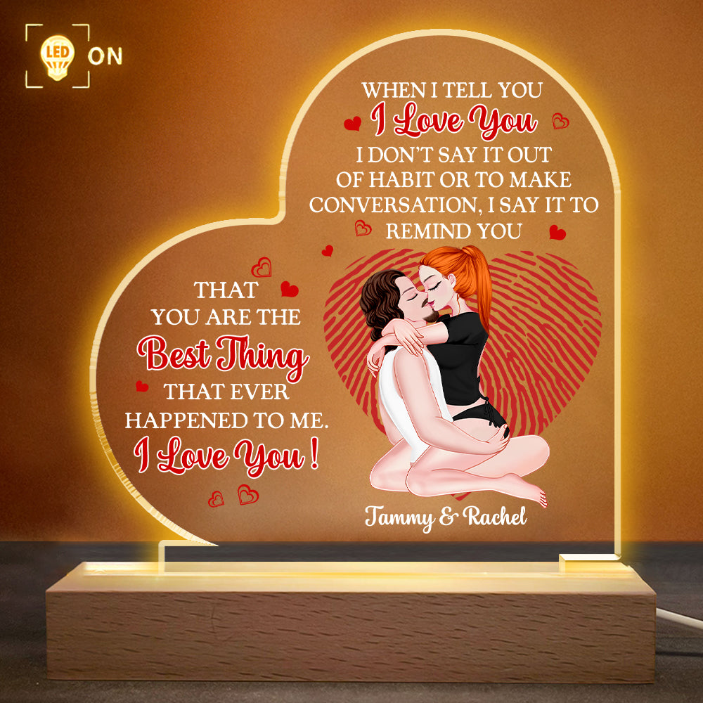 You Are The Best Thing - LED Light For Couples - Personalized Gift For Your Love NA04