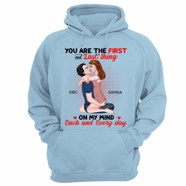 You Are The First And Last Thing On My Mind Each And Everyday - Personalized Shirt For Couple - Image 12
