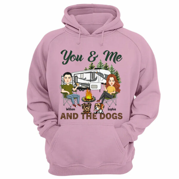 You & Me And The Dogs - Custom Camping Shirt For Couples, Family Gifts For Camping Lovers NA04 - Image 8