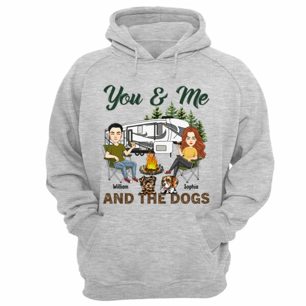 You & Me And The Dogs - Custom Camping Shirt For Couples, Family Gifts For Camping Lovers NA04 - Image 7